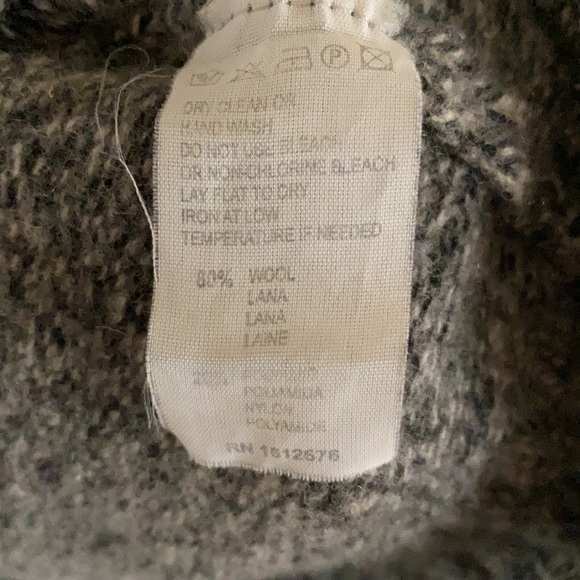 BLUMARINE UOMO Gray Wool CrewNeck Pullover Sweater XL - Picture 5 of 11